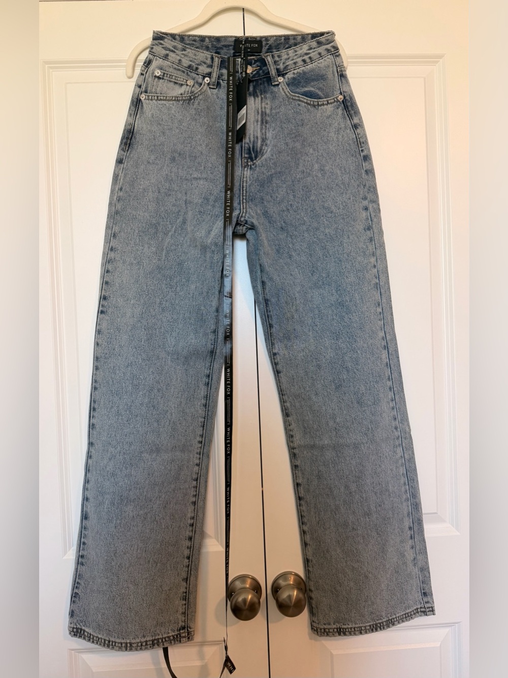White Fox Long Way To Go High Rise Straight Leg Jeans